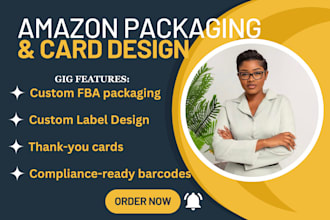 do amazon product packaging label and pouch bag design