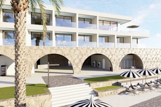 awesome 3ds max, revit, rhino, archicad, sketch up 3d models and renders