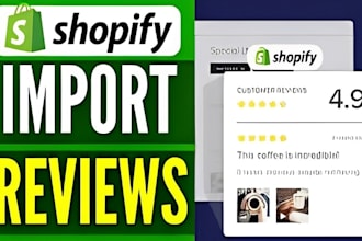 write shopify product description and import review to your store