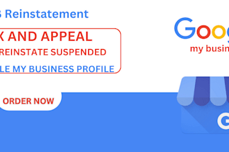reinstate and fix suspended google my business profile