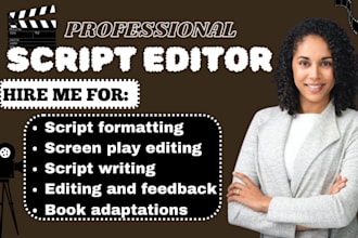edit and format screenplay script editing screenwriting script coverage