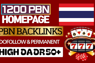 make high quality thai,homepage backlinks
