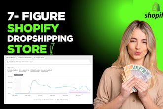 build a passive income shopify dropshipping store or shopify website