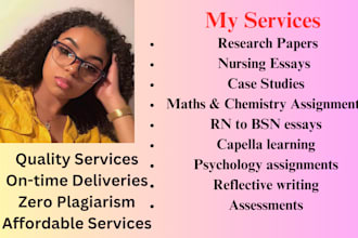 do nursing, medical terminology, life span development and capstone projects