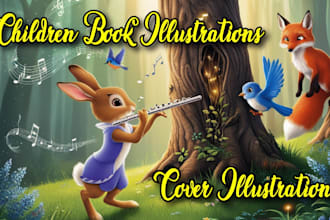 children  book illustrations  and cover  illustrations