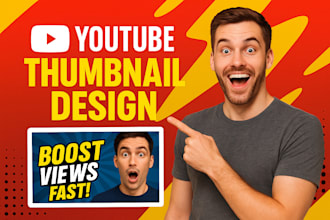 design attractive youtube thumbnail, or fiverr gig image