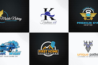 do modern minimalist line art business logo design