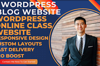 design wordpress blog website on godaddy siteground bluehost hostinger hostgator