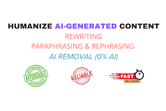 humanize ai content and manually rewrite to make it engaging and natural