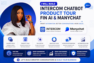 build intercom chatbot intercom fin ai manychat chatbot zapier automation expert