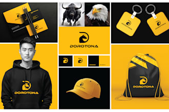design minimalist logo, branding kit, and brand style guide