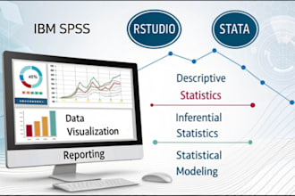 perform statistical analysis, visualization and reporting, spss, rstudio