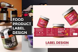 do attractive amazon product label design bottle label and packaging box design
