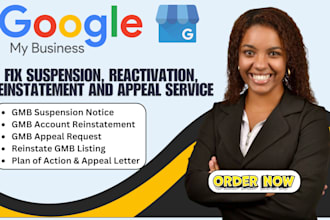 fix suspended gmb, setup google my business reinstatement profile verification