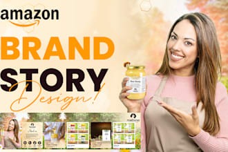 design attractive amazon brand story and a plus content