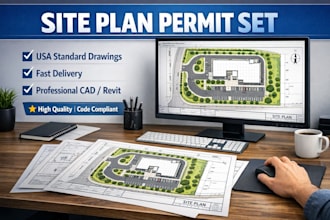 draft site plan permit city permit topography map