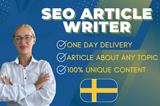 be your swedish copywriter, blog, article, SEO, blog post, content writer