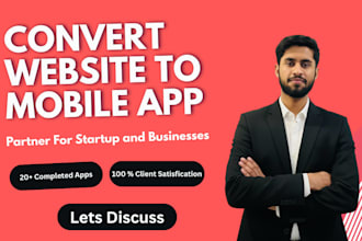 convert wordpress website to flutter app for android and ios