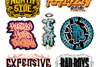 create a professional custom logo design with a handmade urban feel