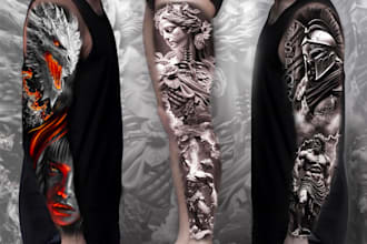 create custom tattoo designs ready to be inked