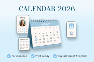 create a custom calendar design for 2026