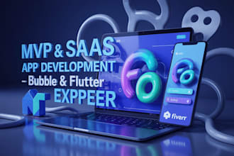 design bubble or flutter and flu website bubble mvp saas bubble app developer