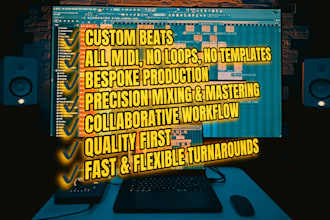 create custom beats and mix and master tailored to your vision