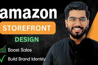 create amazon storefront design and amazon brand store
