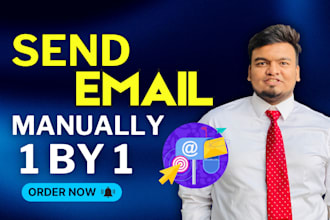 send 500 emails manually without investing campaign tools money
