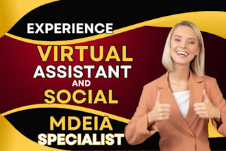 personal executive virtual administrative shopify assistant social media manager
