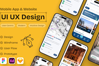 design modren UI UX for mobile app and website