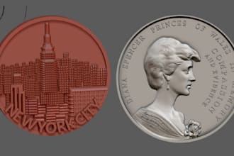 do 3d coin model printable bas relief cnc medallion design 3d pendants wall art