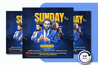 design amazing church flyer and event flyer