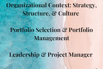 write project initiation, selection, portfolio, and scope management projects