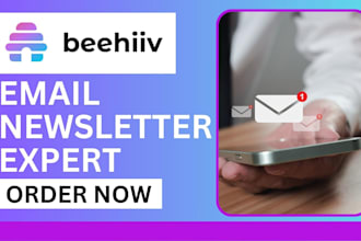 setup beehiiv newsletter design beehive landing page or converkit newsletter