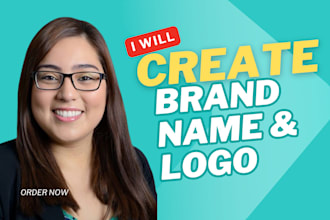create catchy business name, company name, logo design, slogan for your brand