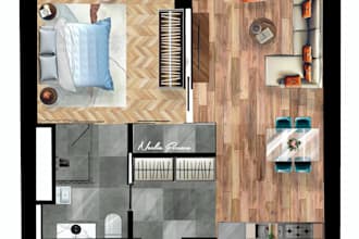 turn your architectural floor plan into a hand drawn sketch