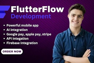 do flutter flow fintech app with payment integration using stripe, apple pay