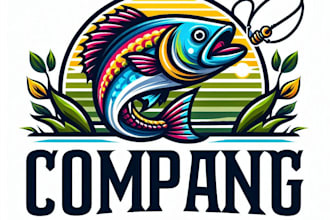 do fishing hunting outdoor vintage logo design