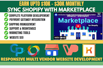 create shopify multi vendor website ecommerce marketplace shopify dropshipping
