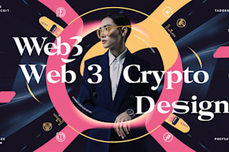 design modern web3 UX and UI for blockchain, crypto and nft projects