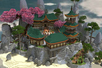 make a minecraft spawn builds or anything