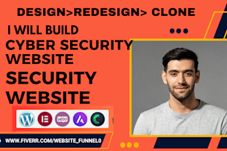 design cyber security website IT security website infrastructure crypto website