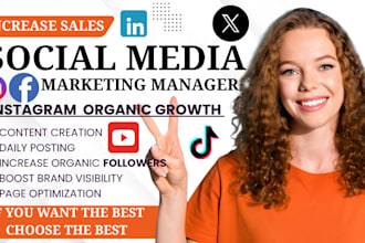 be social media marketing manager, instagram marketing for fast organic growth