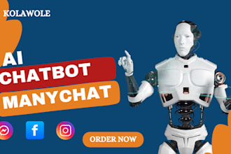 automate ai chatbot for facebook, manychat chatbot, instagram chatbot expert