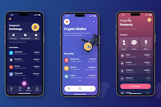 build a secure crypto wallet app, exchange app, e wallet app, crypto exchange