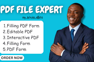 create a fillable PDF form, editable PDF, interactive form