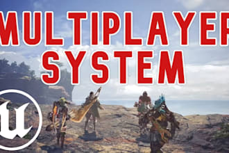 develop multiplayer game in ureal engine with advance features