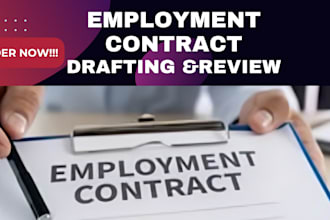 draft or review your employment contract with precision and expertise