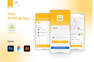 develop a taxi booking app, a gojek app, an uber booking app, a rideshare app